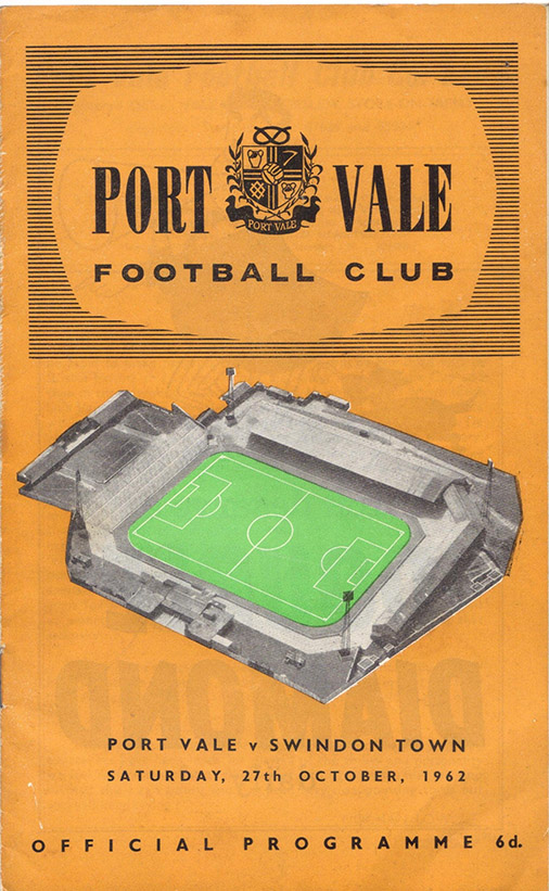 <b>Saturday, October 27, 1962</b><br />vs. Port Vale (Away)
